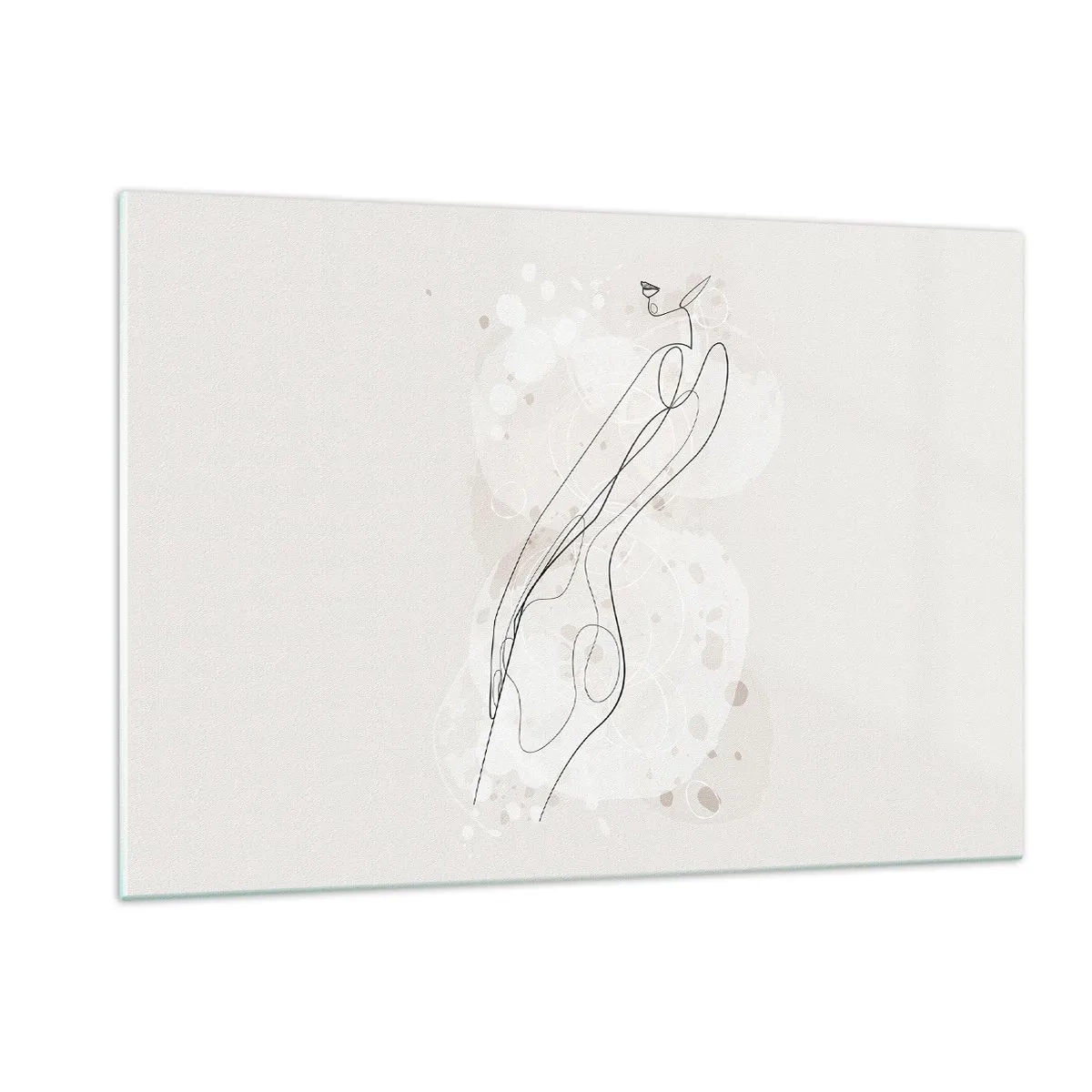 Schilderen op glas - De blik dwaalt af - 120x80 cm