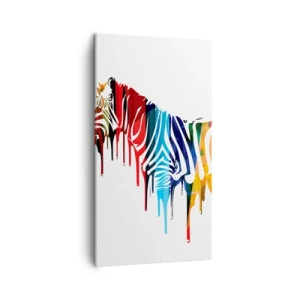 Schilderen op canvas - Niet alleen zwart-wit - 45x80 cm