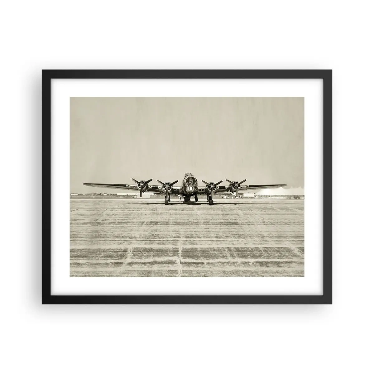 Poster in een zwarte lijst - Zoals altijd klaar - 50x40 cm