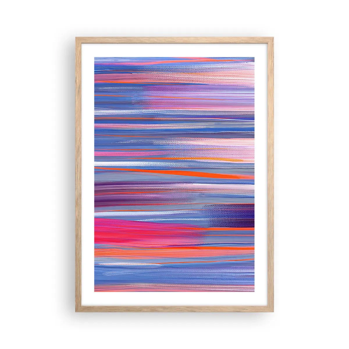 Een poster in een licht eiken lijst - Opgang naar de regenboog - 50x70 cm