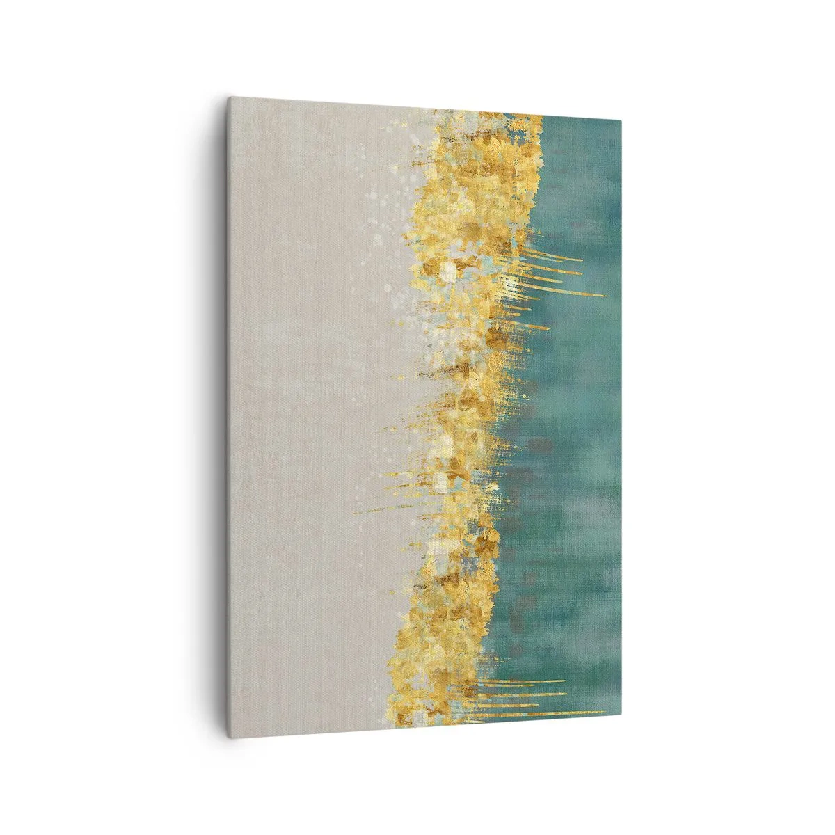 Schilderen op canvas - De gouden rand - 70x100 cm