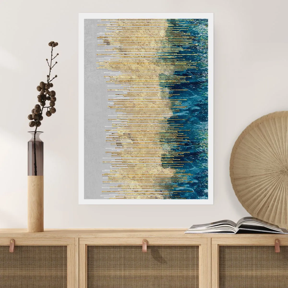 Poster - Vergulde grens - 70x100 cm