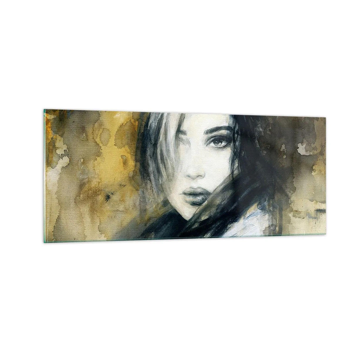 Schilderen op glas - onschuldiger of sensueler? - 100x40 cm