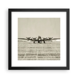 Poster in een zwarte lijst - Zoals altijd klaar - 30x30 cm