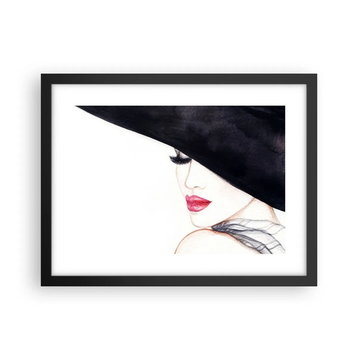 Poster in een zwarte lijst - Elegantie en sensualiteit - 40x30 cm