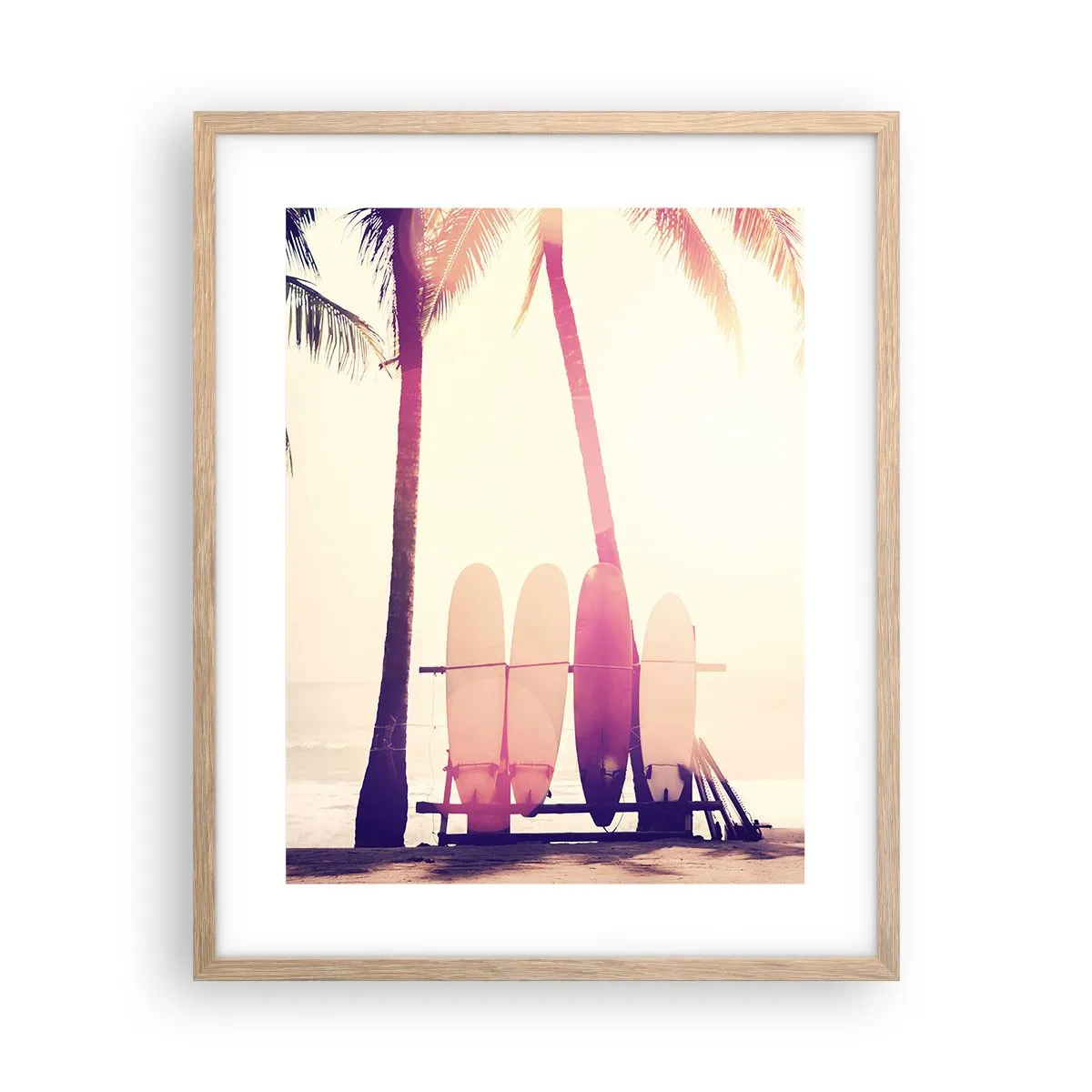 Een poster in een licht eiken lijst - Het wordt een geweldige dag - 40x50 cm