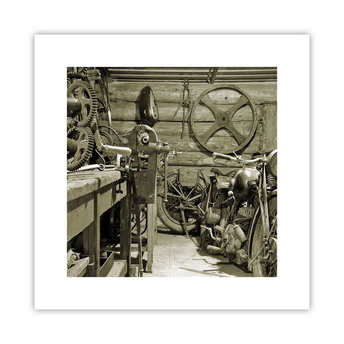 Poster - In de schuur van oom Władek - 30x30 cm