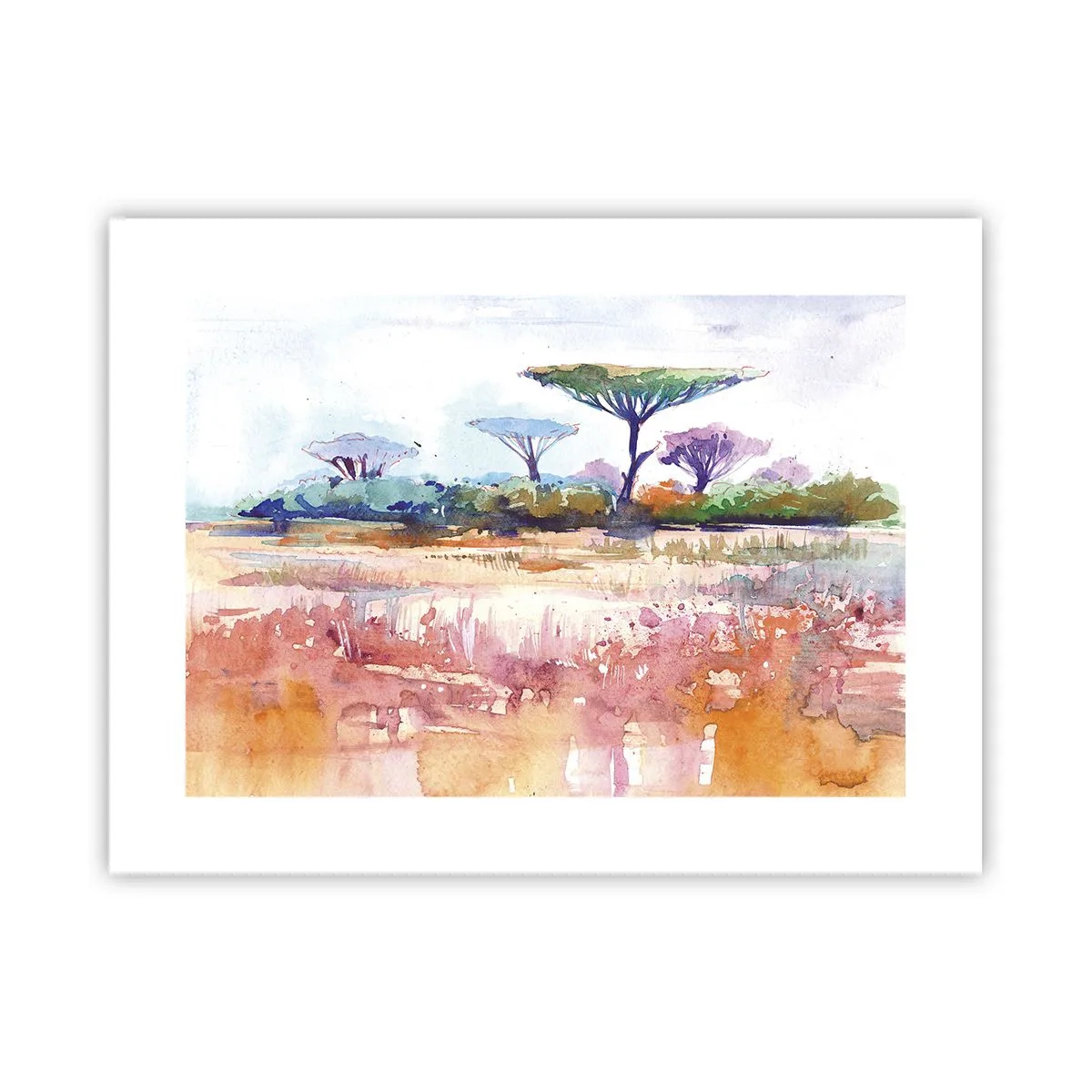 Poster - Savanne kleuren - 40x30 cm