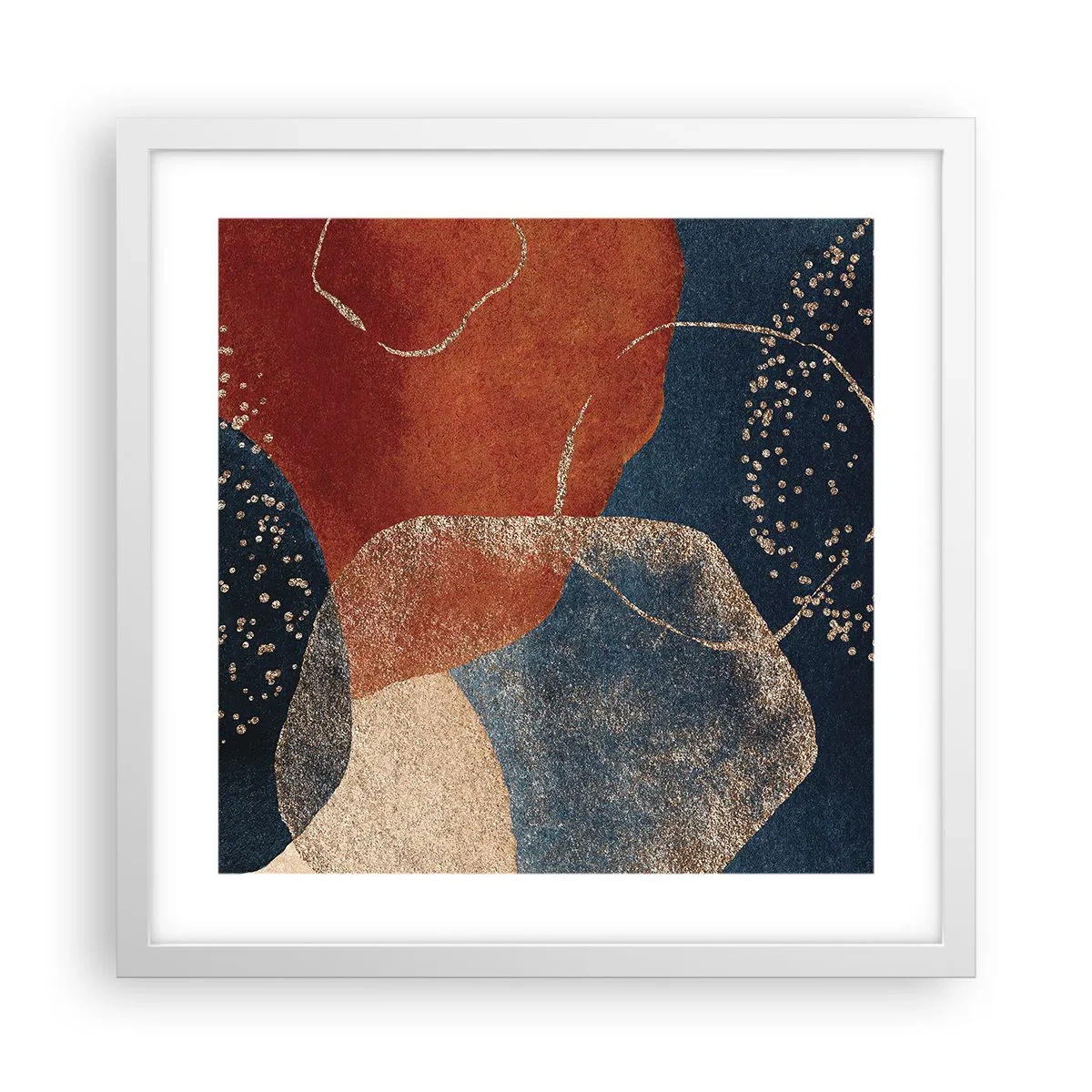 Poster in een witte lijst - De lichtheid van het zijn - 40x40 cm