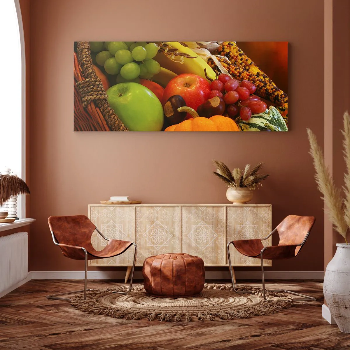 Schilderen op canvas - Oogstmand - 160x50 cm