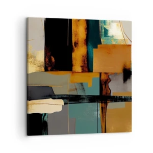 Schilderen op canvas - Abstractie – licht en schaduw - 60x60 cm