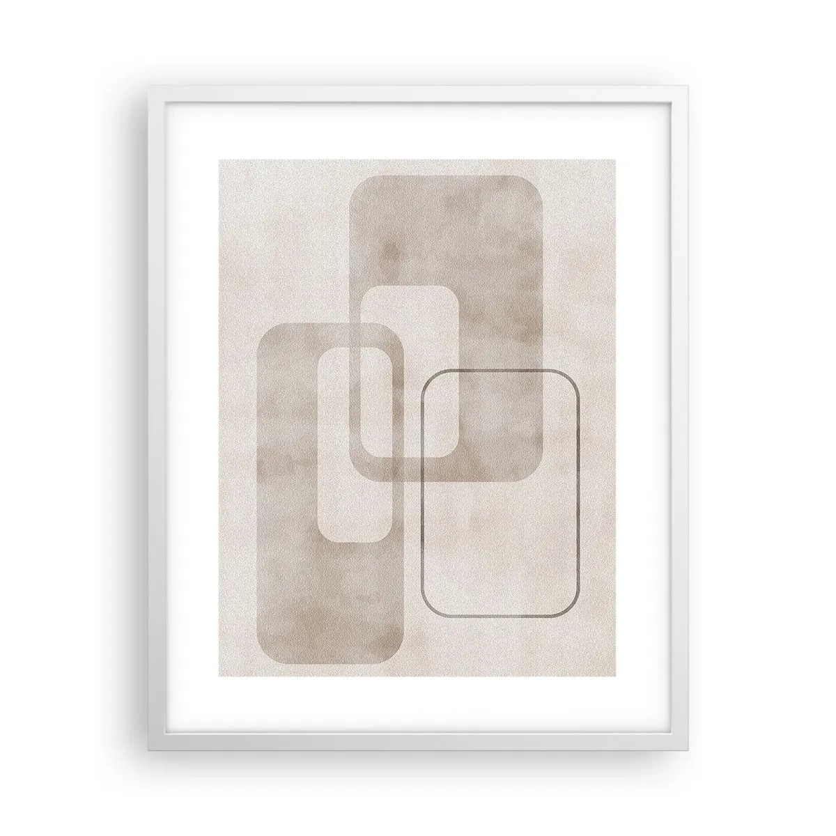 Poster in een witte lijst - Geometrische voeg - 40x50 cm