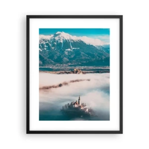 Poster in een zwarte lijst - Het begin van een sprookje - 40x50 cm