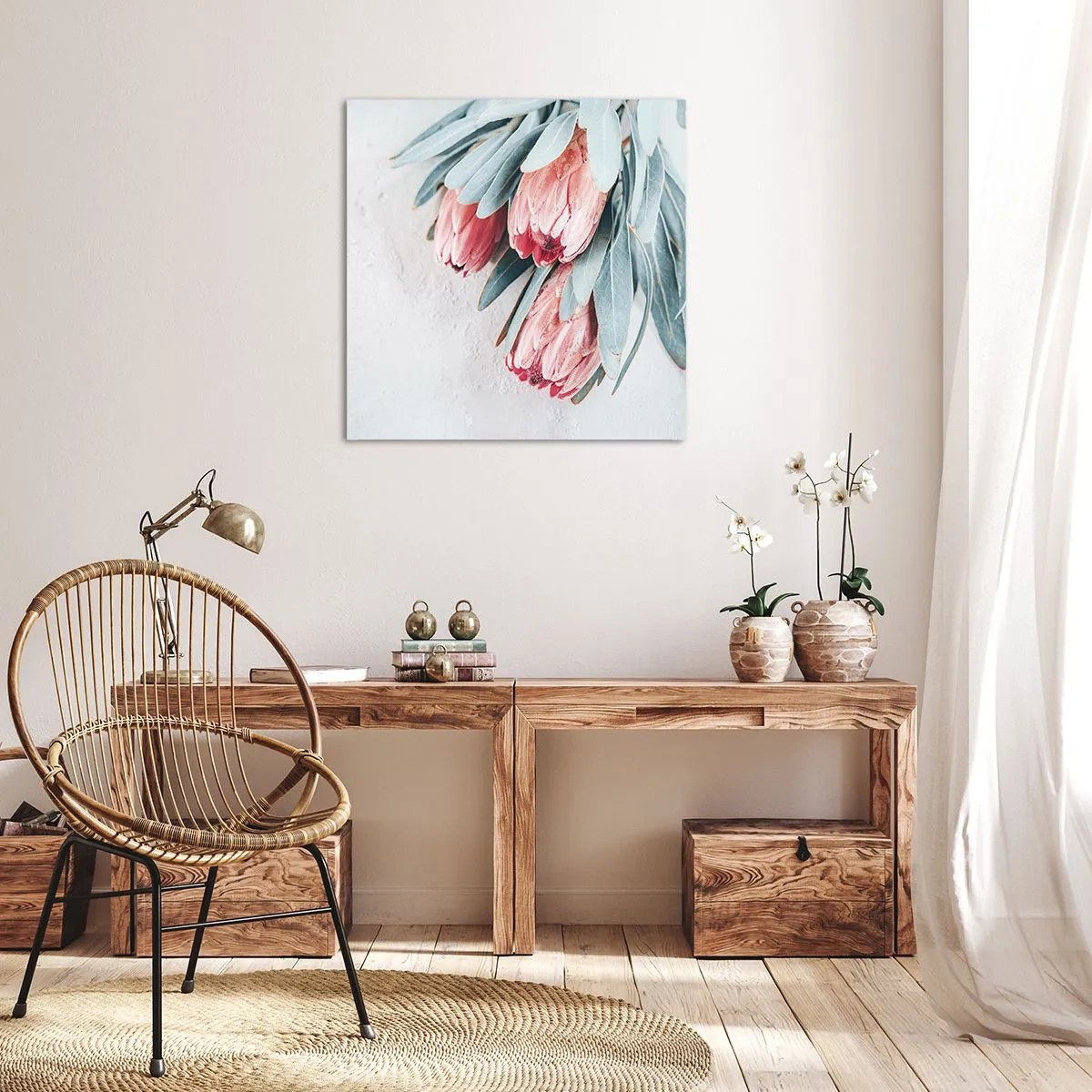 Schilderen op canvas - Schaamt zich voor hun eigen schoonheid - 30x30 cm