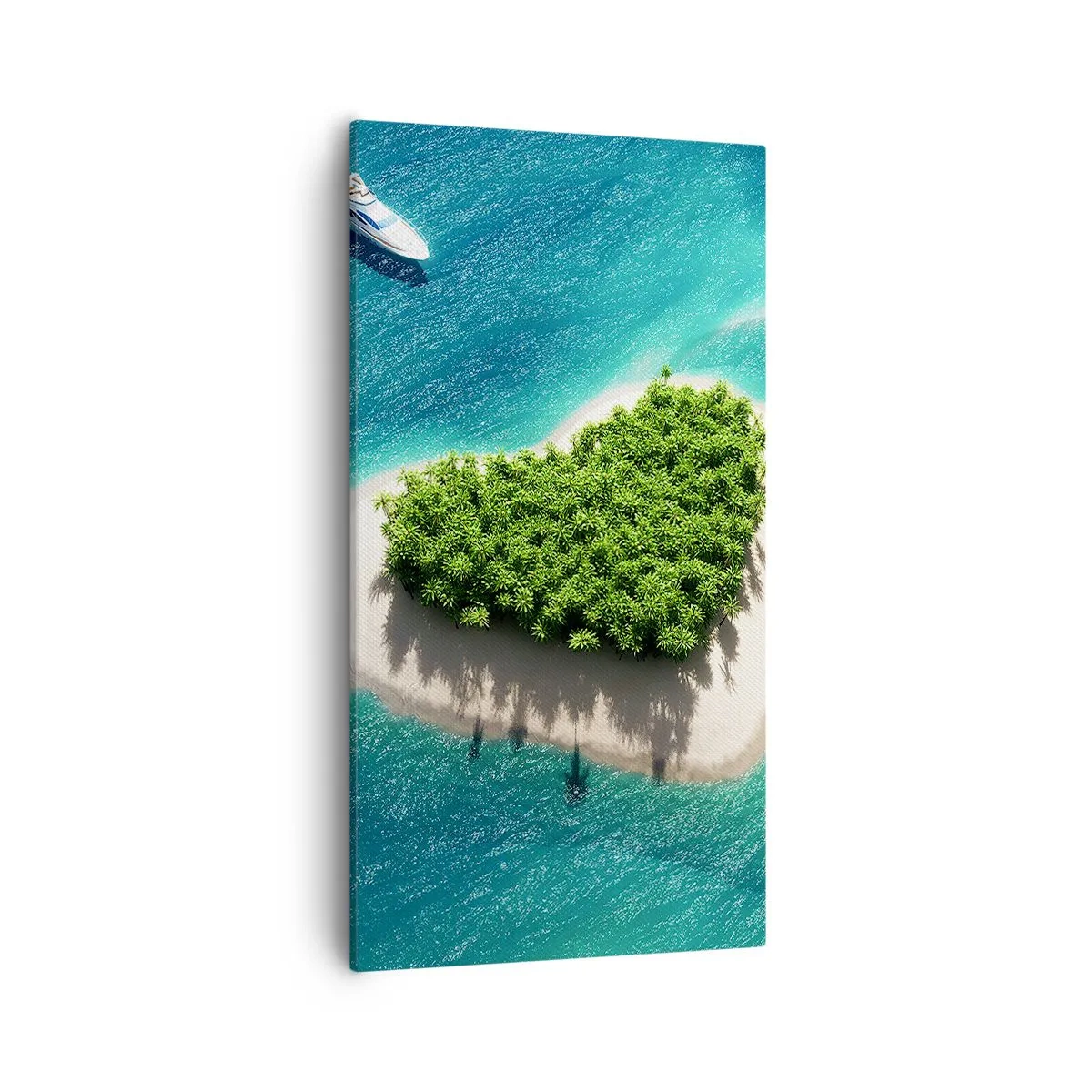 Schilderen op canvas - Ik hou van de zomer - 55x100 cm