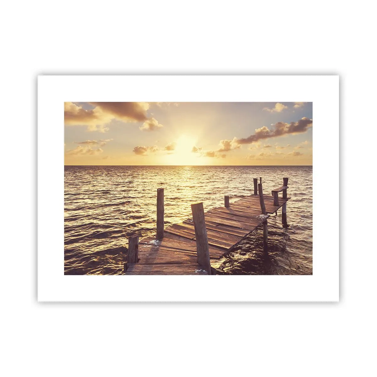 Poster - Het gouden land van zachtheid - 40x30 cm