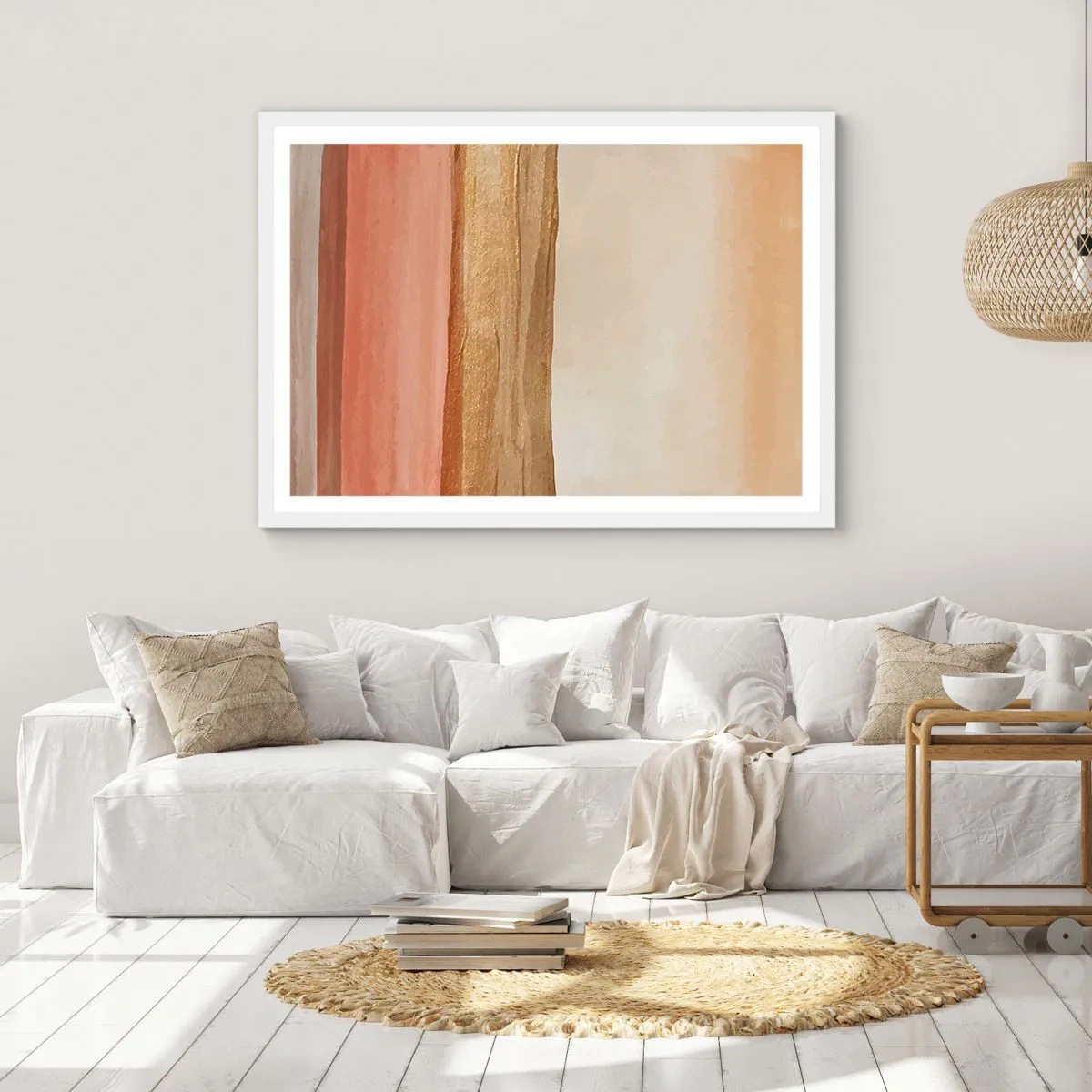 Poster in een witte lijst - Verticale compositie - 100x70 cm