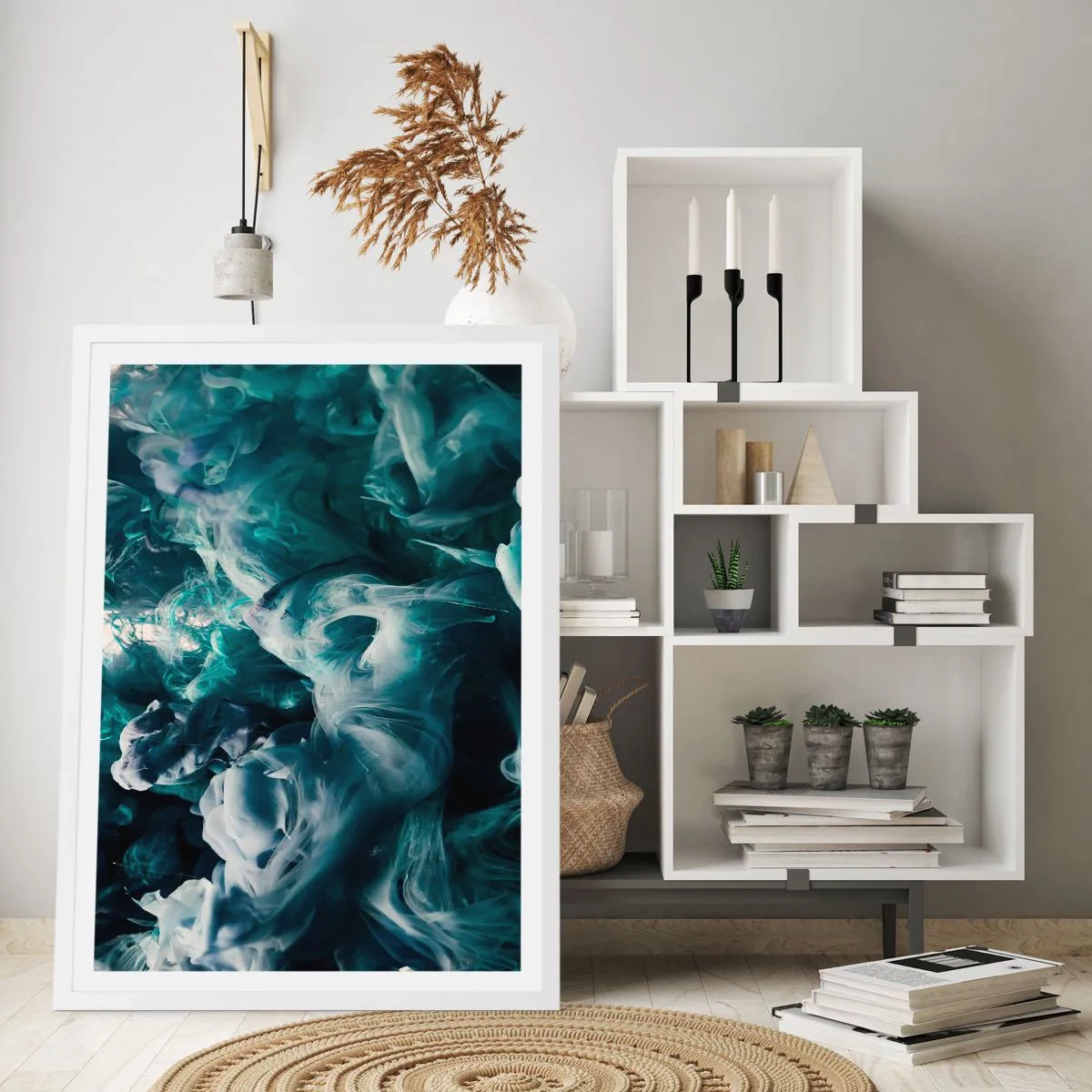 Poster in een witte lijst - De nobele kilheid van steen - 70x100 cm