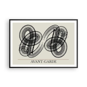 Poster in een zwarte lijst - Het kwam er spontaan uit - 100x70 cm