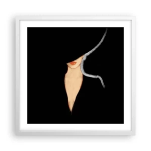Poster in een witte lijst - Elegantie en stijl - 50x50 cm