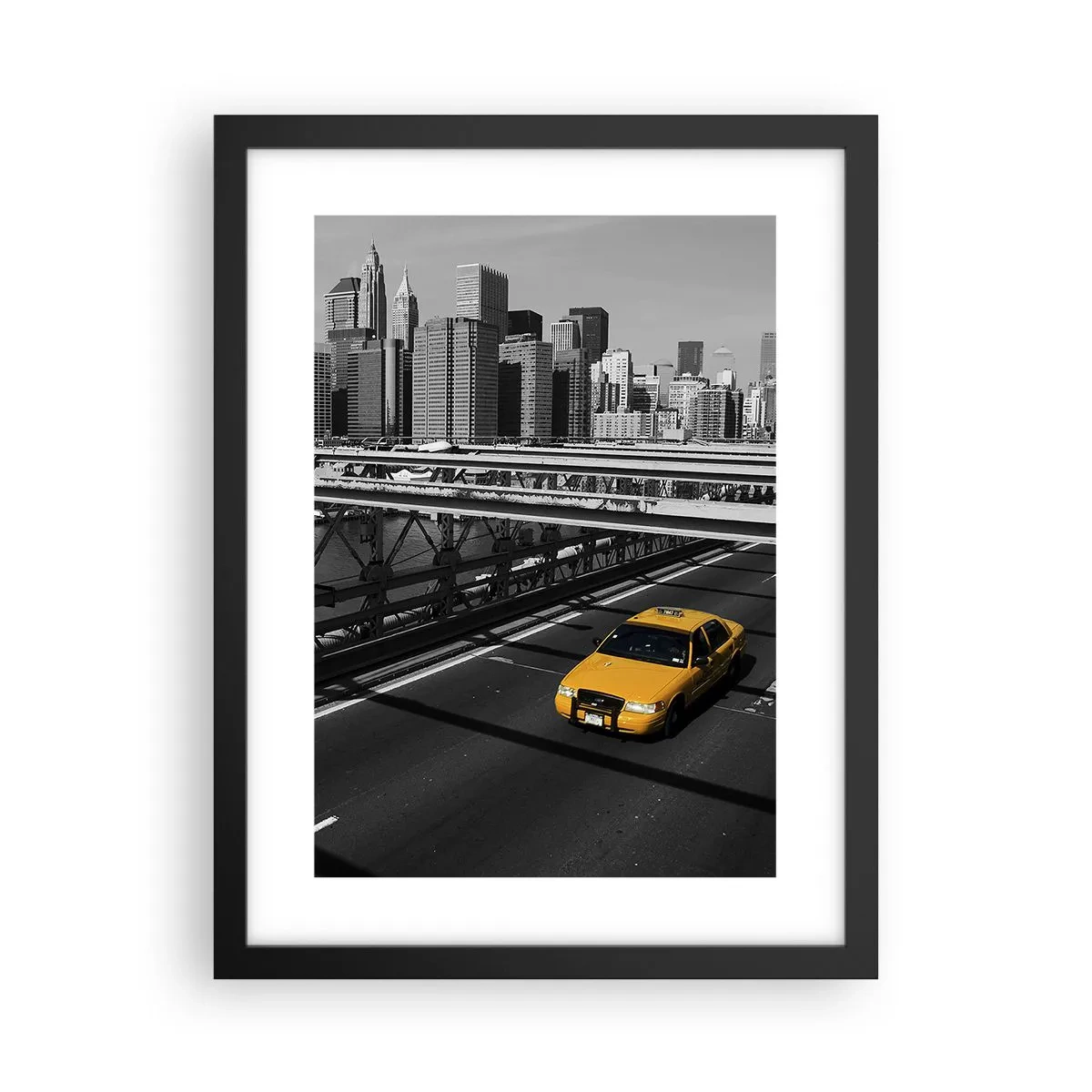 Poster in een zwarte lijst - De kleur van een grote stad - 30x40 cm
