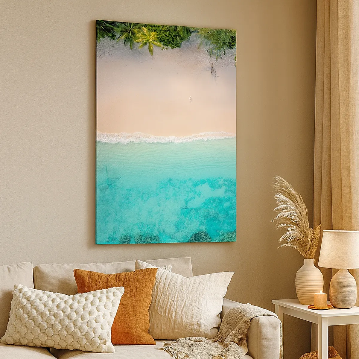 Schilderen op canvas - Paradijsstrand - 50x70 cm