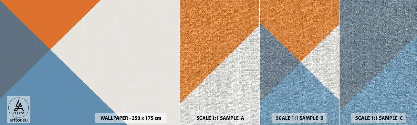 Fotobehang Monster Premium Canvas - In een hoekje… - Abstractie, Deel, Moderne kunst - 100x30 cm