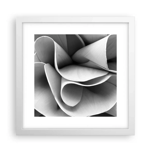 Poster in een witte lijst - Het gebeurt in de ruimte - 30x30 cm