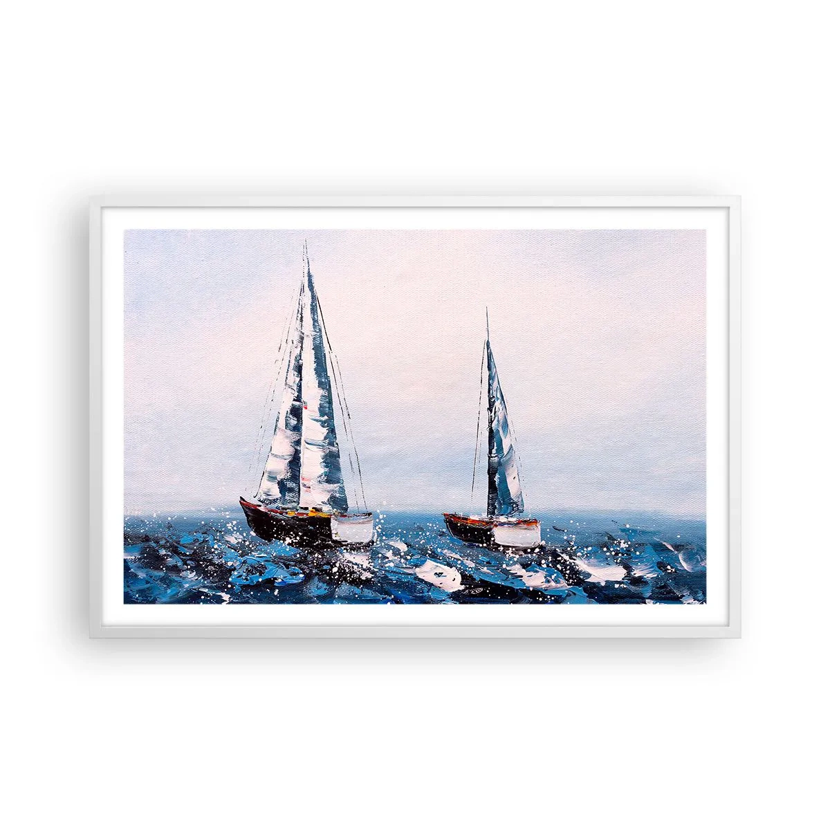 Poster in een witte lijst - Broederschap van de wind - 91x61 cm