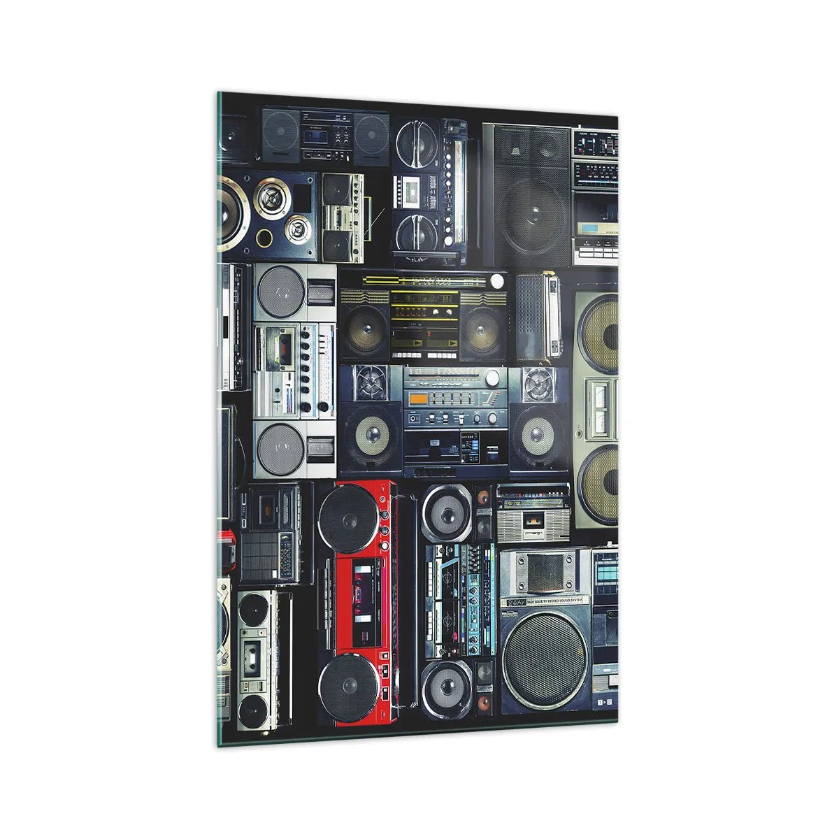 Schilderen op glas - Verlangen naar de jaren 80 - 70x100 cm