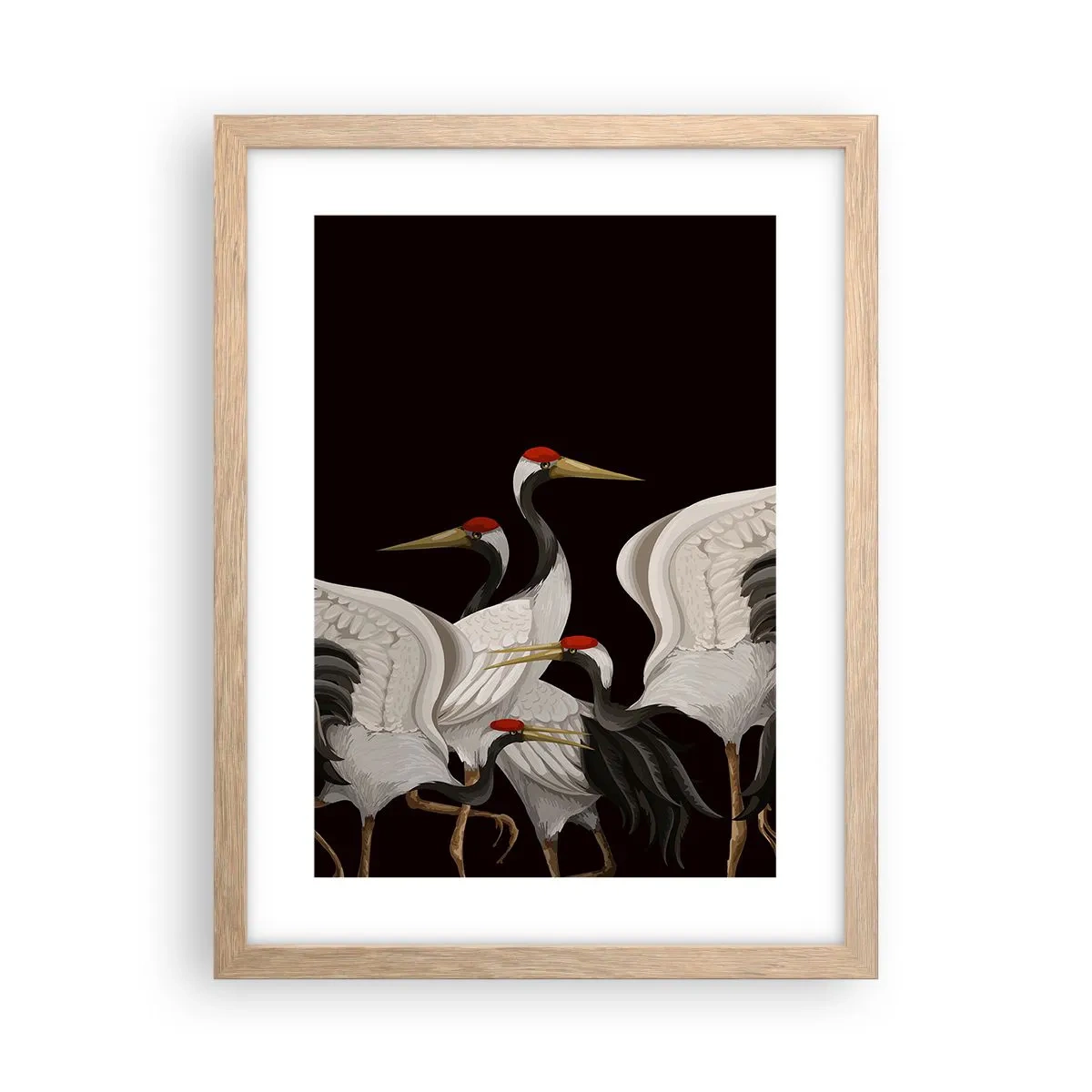 Een poster in een licht eiken lijst - Vogel spullen - 30x40 cm