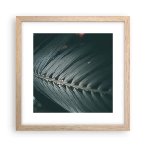 Een poster in een licht eiken lijst - De precisie van de natuur - 30x30 cm