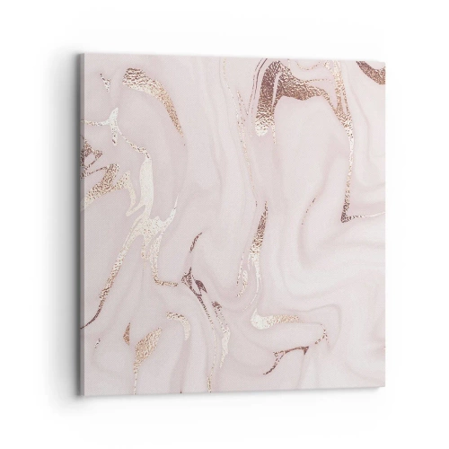 Schilderen op canvas - In een roze sjaal - 70x70 cm