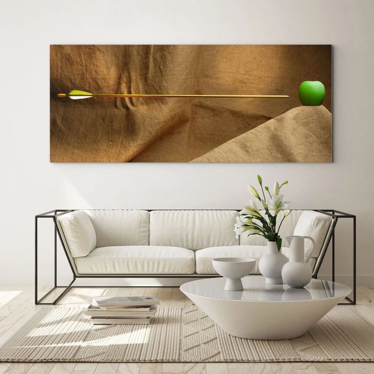 Schilderen op glas - Roep de geest van William Tell op - 100x40 cm