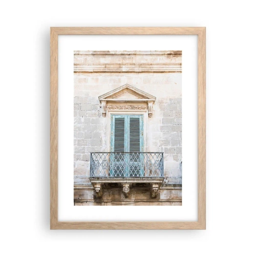 Een poster in een licht eiken lijst - De unieke charme van Italië - 30x40 cm