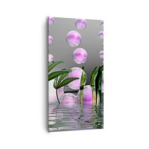 Schilderen op canvas - Een reflecterende compositie van lichtheid en leven - 65x120 cm