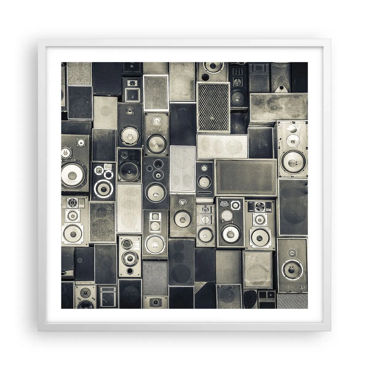 Poster in een witte lijst - En alles is goed - 60x60 cm