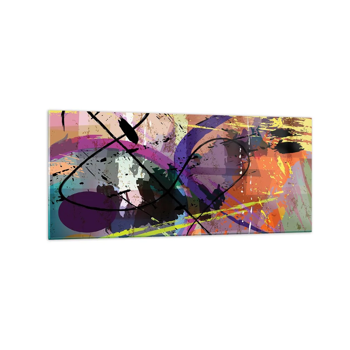 Schilderen op glas - Je kunt rechtdoor of rondom - 120x50 cm