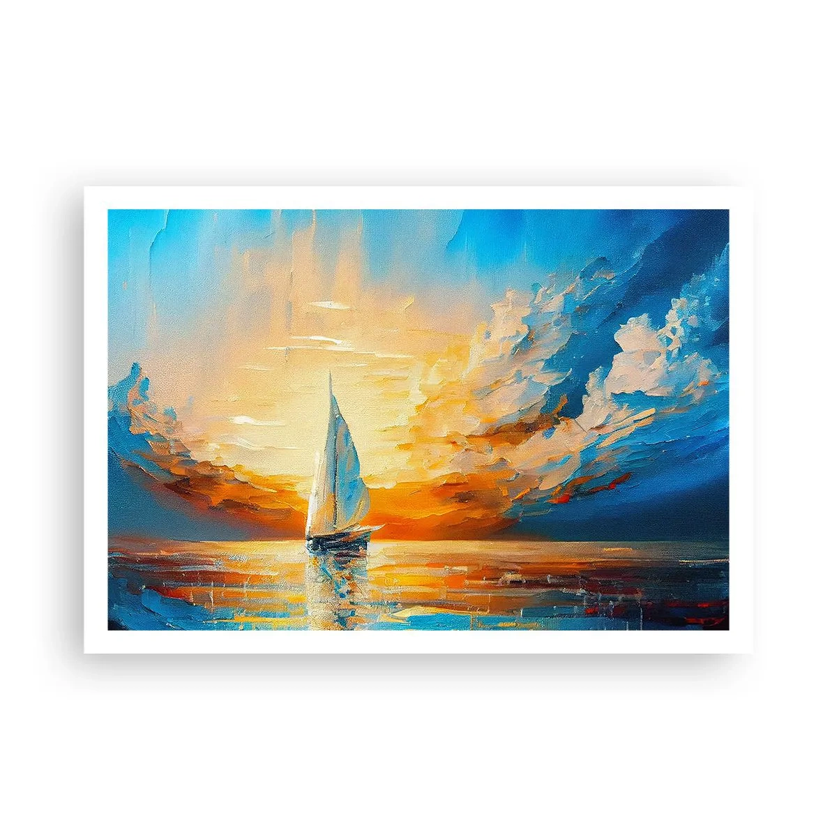 Poster - Zeilen in goud - 100x70 cm