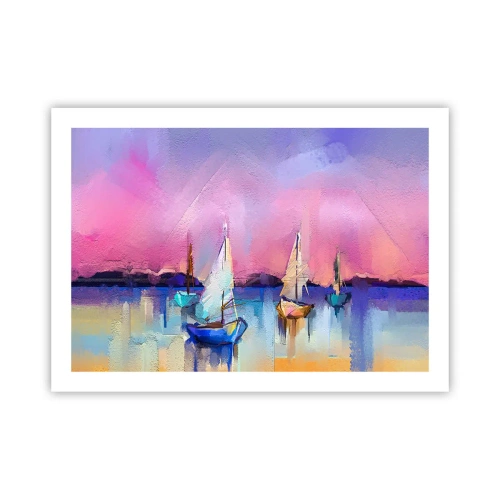 Poster - Richting: breed water - 70x50 cm