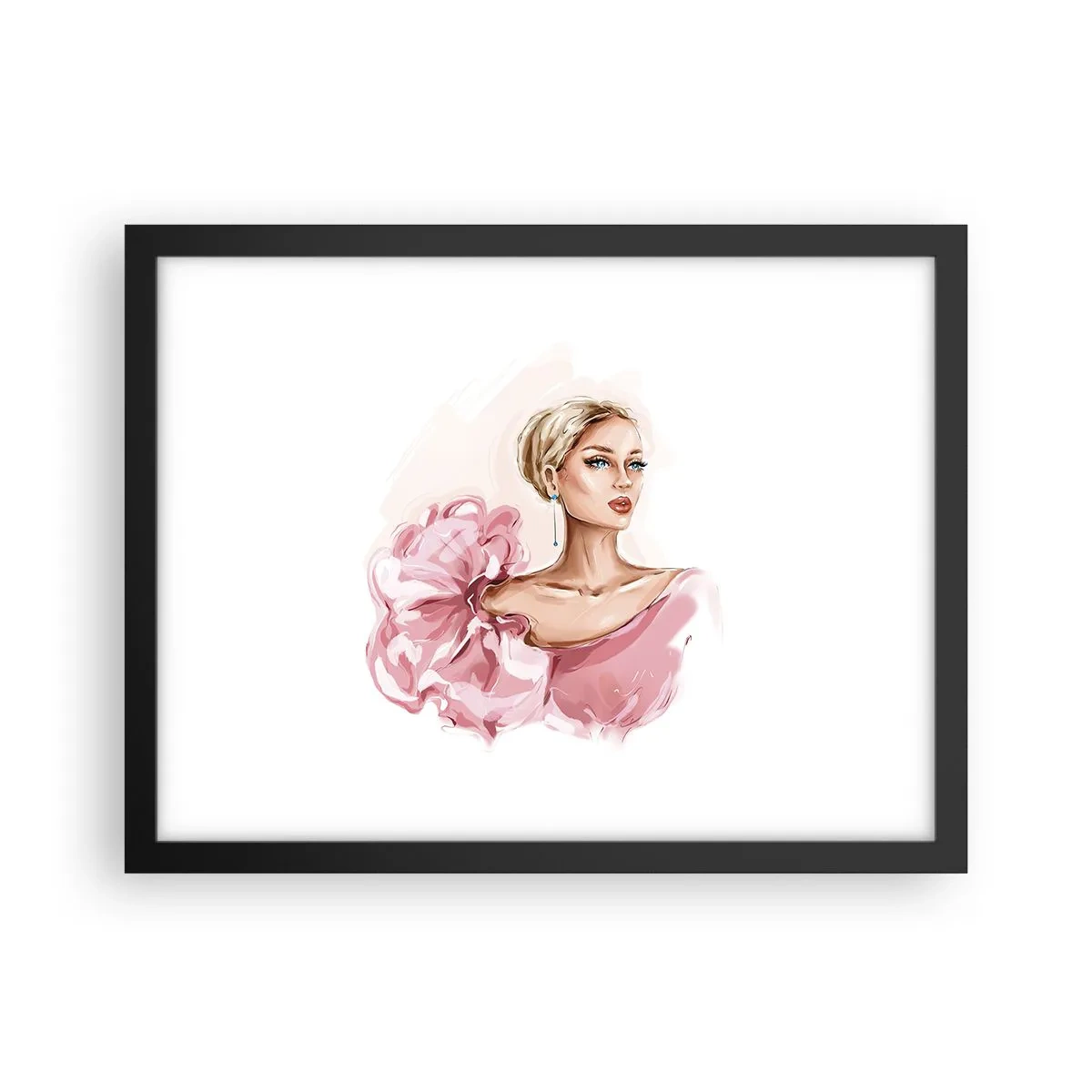 Poster in een zwarte lijst - Hoe geschilderd... - 40x30 cm