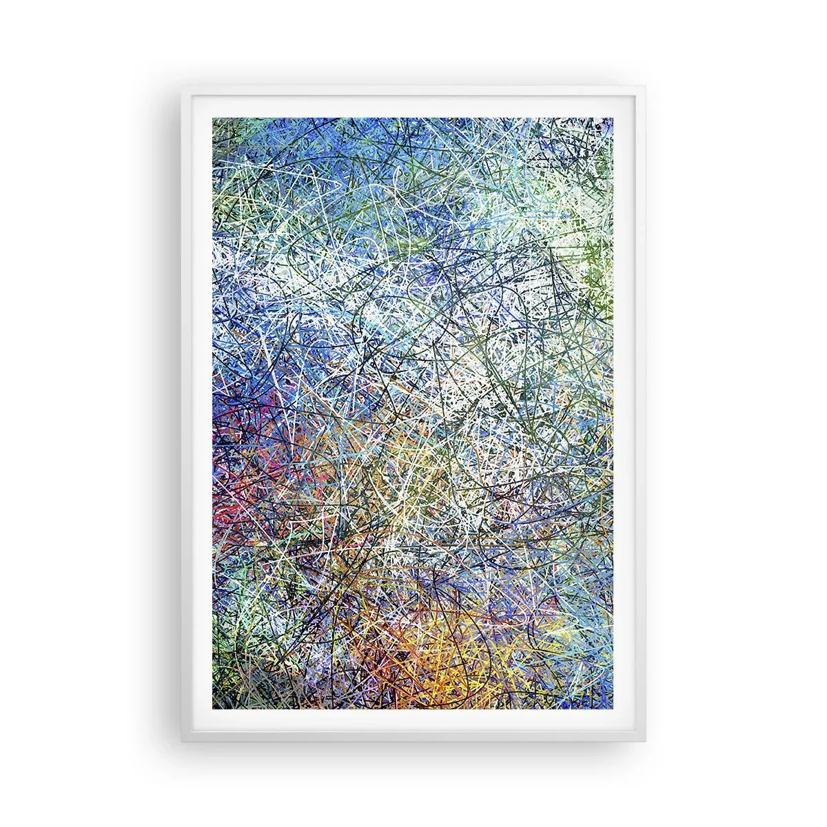 Poster in een witte lijst - Het is niet zo eenvoudig - 70x100 cm