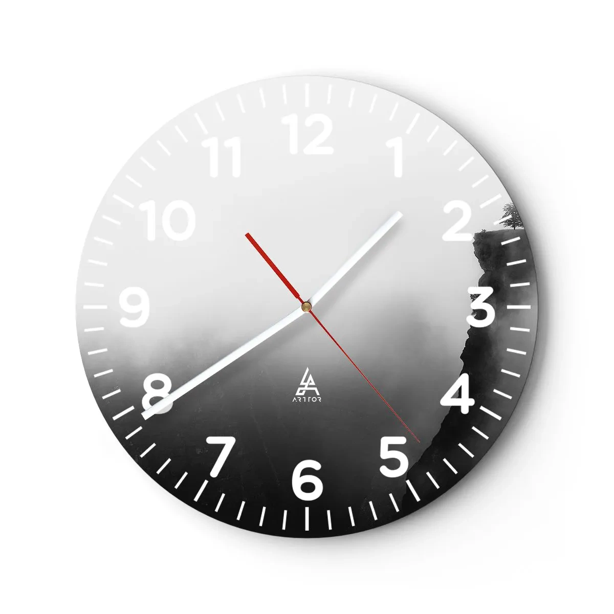 Wandklok - Klok - Aan de rand van de wereld - 30x30 cm