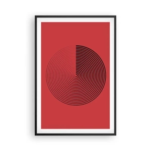 Poster in een zwarte lijst - Circulaire beweging - 61x91 cm