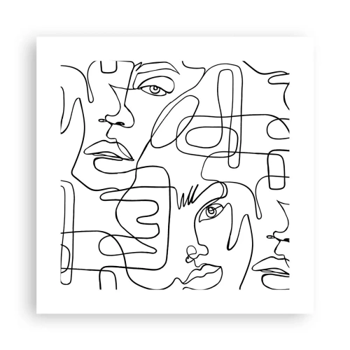 Poster - In verwarde emoties - 40x40 cm