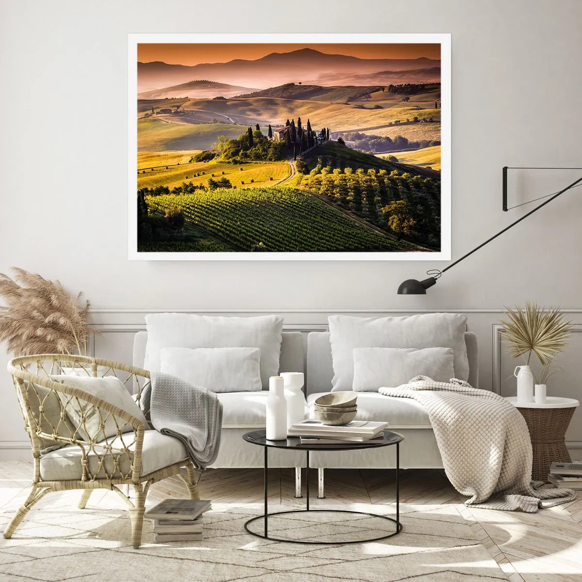 Poster - Arcadia - het Toscaanse landschap - 50x40 cm