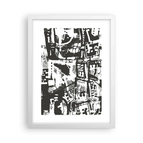 Poster in een witte lijst - Orde of chaos? - 30x40 cm
