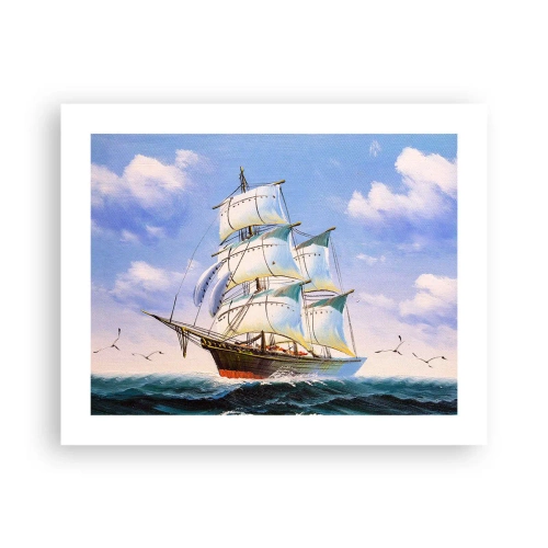 Poster - Trots met de wind - 50x40 cm