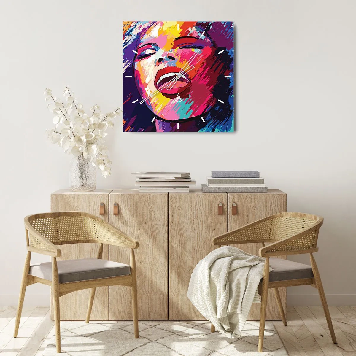 Wandklok - Klok - Zing mijn hele leven - 40x40 cm