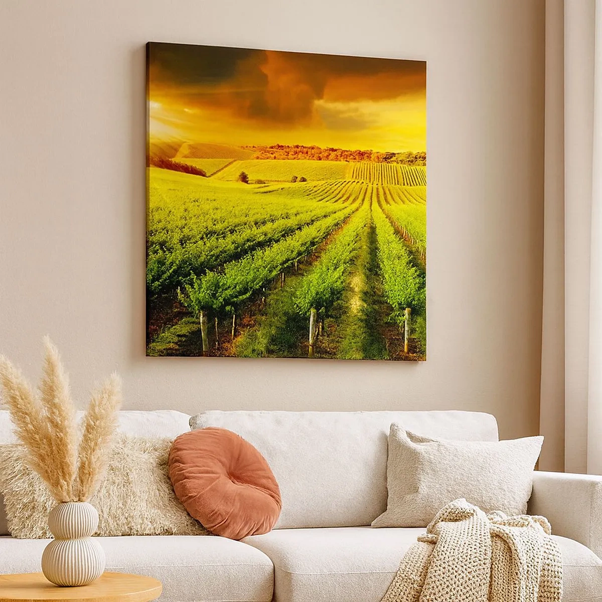 Schilderen op canvas - Onder de Australische zon - 30x30 cm